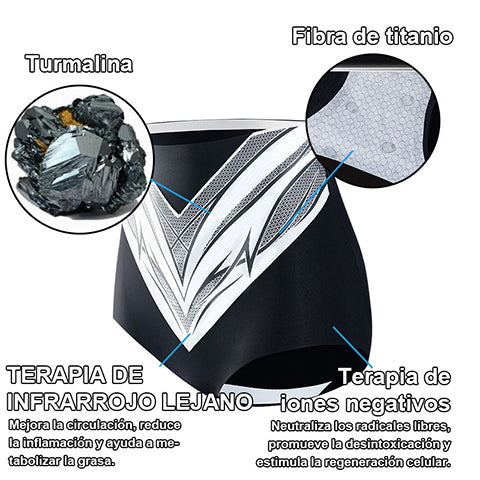 Pantalones cortos moldeadores de turmalina y fibra de titanio de grado médico Anyidea™ con autocalentamiento🔥🔥🔥🔥