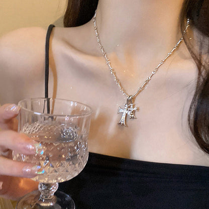 CZTICLE™ Lymphatic Magnetic Therapy Cross Design Diamond Necklace 👑👑