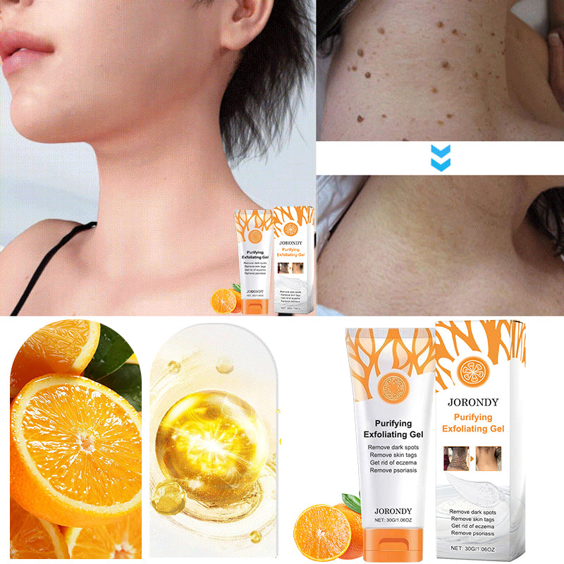Purifying Exfoliating Gel for Acanthosis Nigricans, Exfoliation, Dark Spots, Skin Tags, and Eczema 🍊
