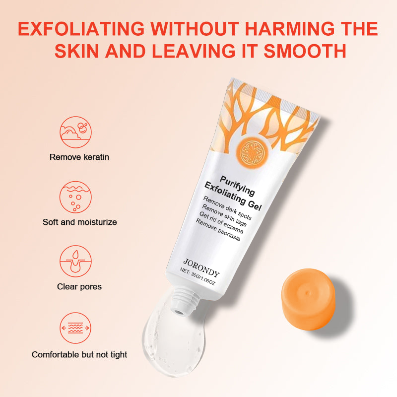 Purifying Exfoliating Gel for Acanthosis Nigricans, Exfoliation, Dark Spots, Skin Tags, and Eczema 🍊