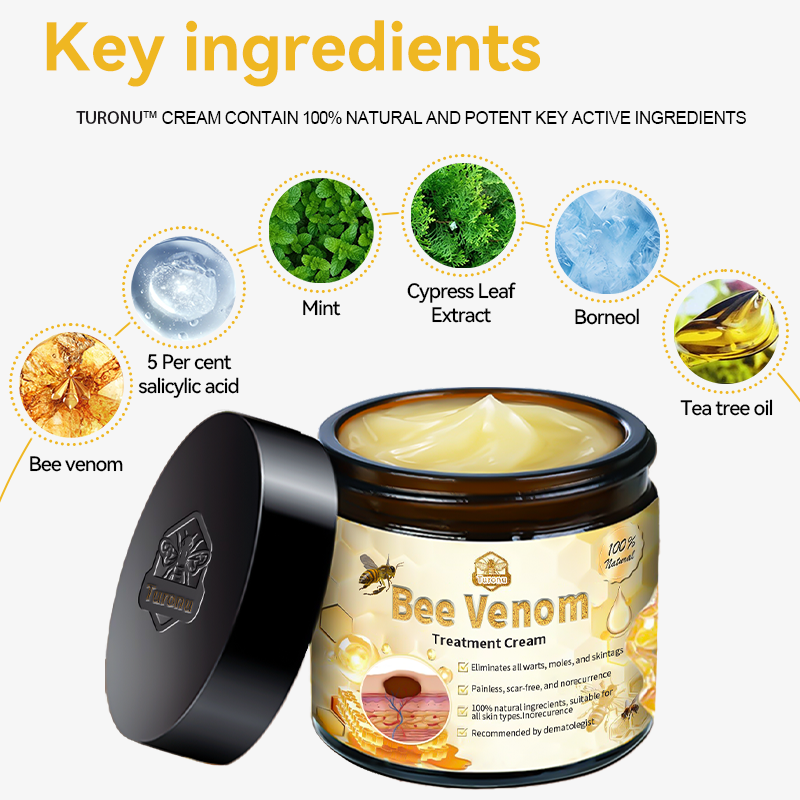 Turonu™ Bee Venom Treatment Cream 👩🏼‍⚕️（FDA Approved） (🔥𝑳𝒂𝒔𝒕 𝒅𝒂𝒚 𝒑𝒓𝒐𝒎𝒐𝒕𝒊𝒐𝒏 95% 𝒐𝒇𝒇)
