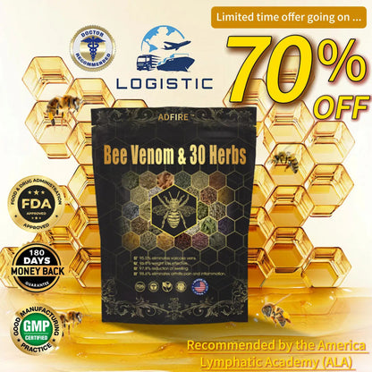 Last day to get 70% OFF: ADFIRE™  Bee Venom & 30-Herb Detox Foot Soak Beads for Body Sculpting- Recommended by the America Lymphatic Academy (ALA) 🧀