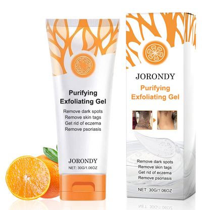 Purifying Exfoliating Gel for Acanthosis Nigricans, Exfoliation, Dark Spots, Skin Tags, and Eczema 🍊