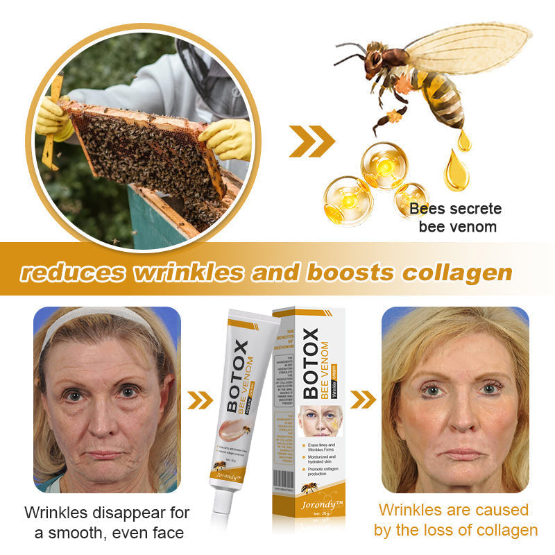 👨‍⚕️💐Made and Shipped from the USA✅ Jorondy™ Botox Bee Venom Wrinkle Removal Cream-Last Day Promotion 70% OFF