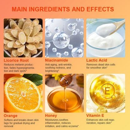 Purifying Exfoliating Gel for Acanthosis Nigricans, Exfoliation, Dark Spots, Skin Tags, and Eczema 🍊