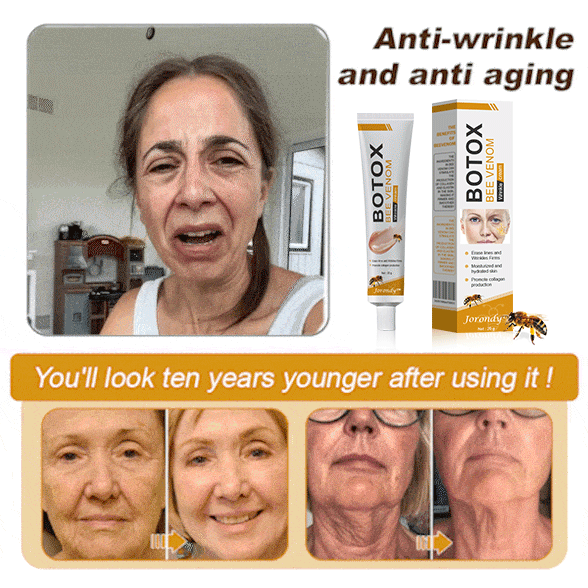 👨‍⚕️💐Made and Shipped from the USA✅ Jorondy™ Botox Bee Venom Wrinkle Removal Cream-Last Day Promotion 70% OFF
