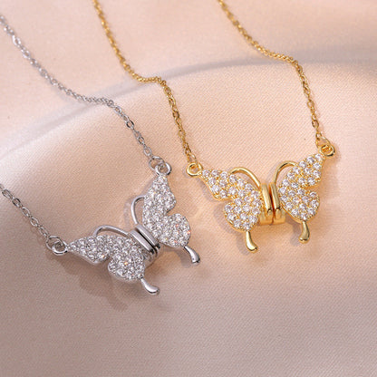 🔥LAST DAY SALE - 80% OFF🔥Lymphatic Magnetic Therapy Hematite Butterfly Necklace